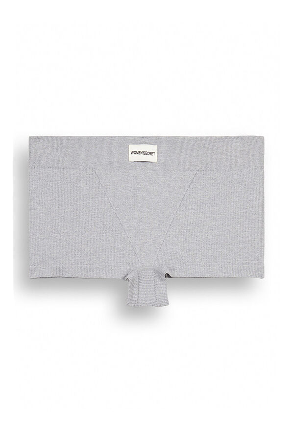 Womensecret Culotte canalé gris seamless gris