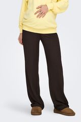 Only Maternity Cal&ccedil;a larga maternidade castanho