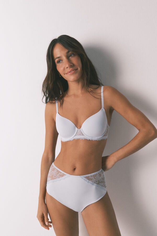 Women'secret Blue high-waist shaping panty blue