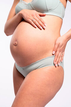 Womensecret Essential cotton maternity panty blue