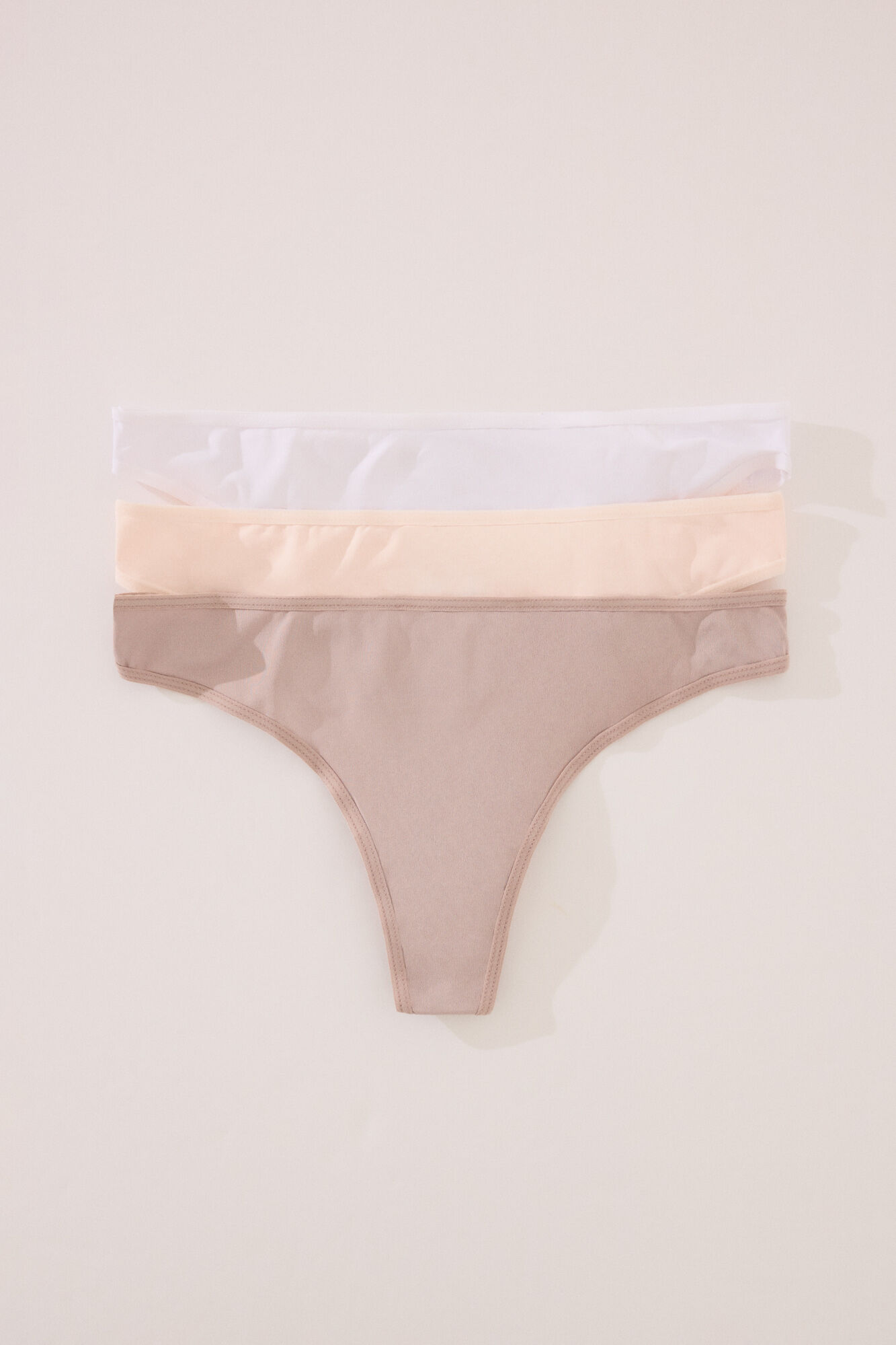 Women'secret Pack of 3 microfibre thongs 