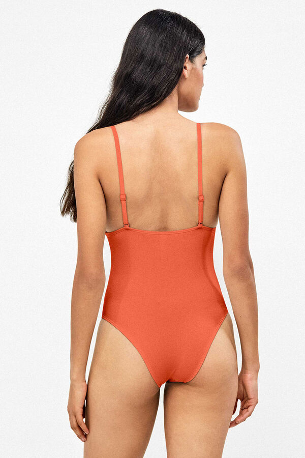 Gisela Removable foam triangle bikini top red