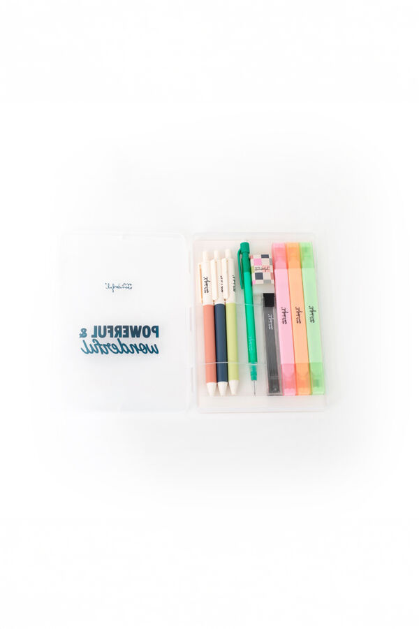 Mr. Wonderful Conjunto de escrita - POWERFUL & WONDERFUL estampado