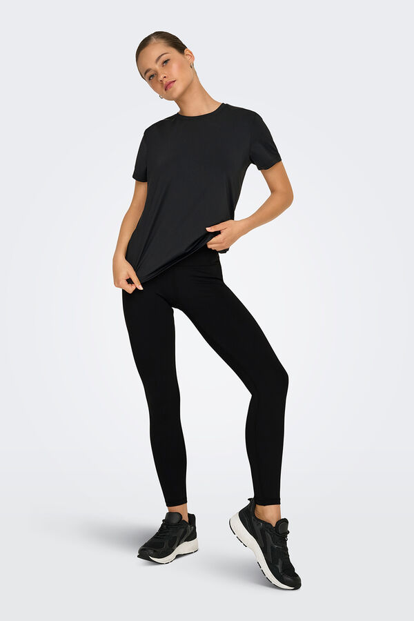 Only Play Legging deportivo tobillero tiro alto con bolsillo negro