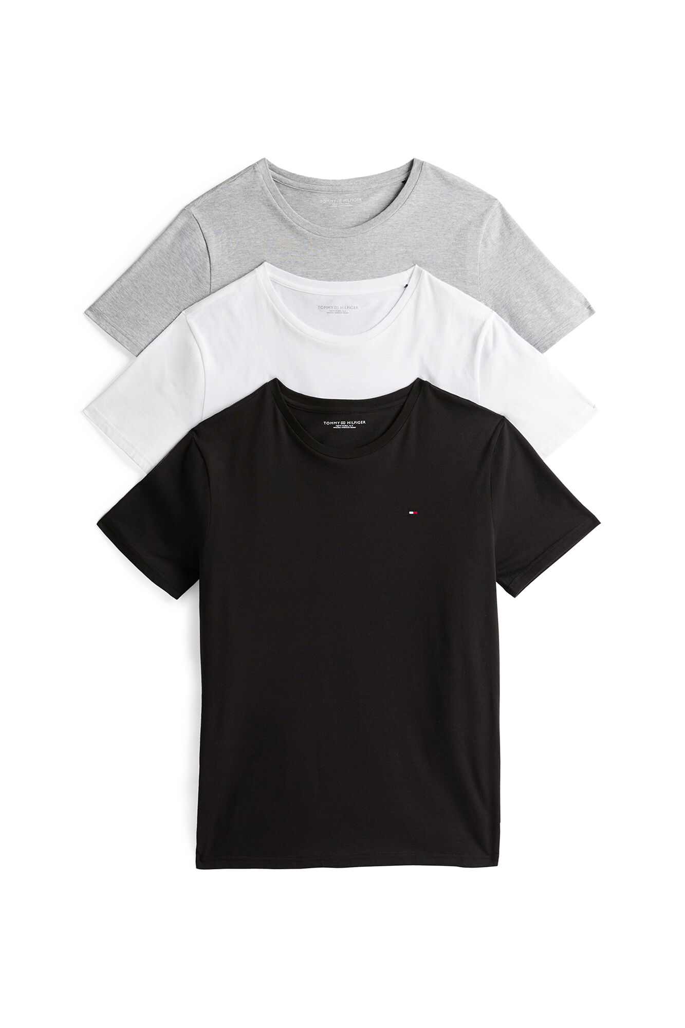Tommy Hilfiger Pack de 3 camisetas de cuello redondo