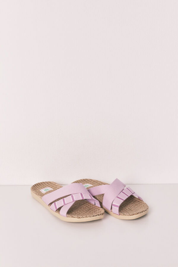 Women'secret SmileyWorld&reg; multi-strap sandals pink