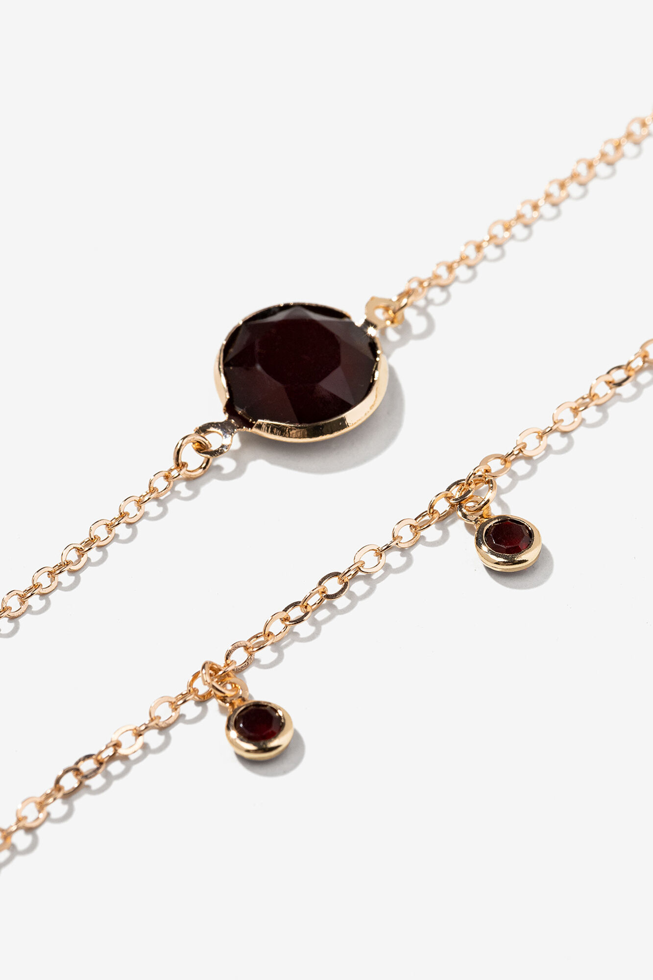 Vilanova Pack de 2 pulseras con Piedras oro y negro