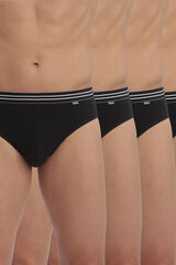 DIM Pack 4 slips algod&oacute;n negro