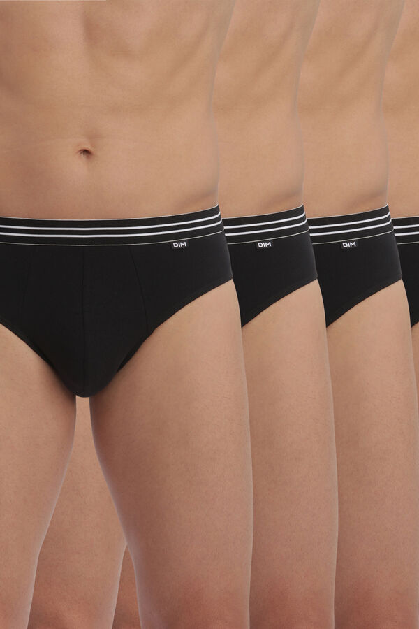 DIM Pack 4 slips algod&oacute;n negro