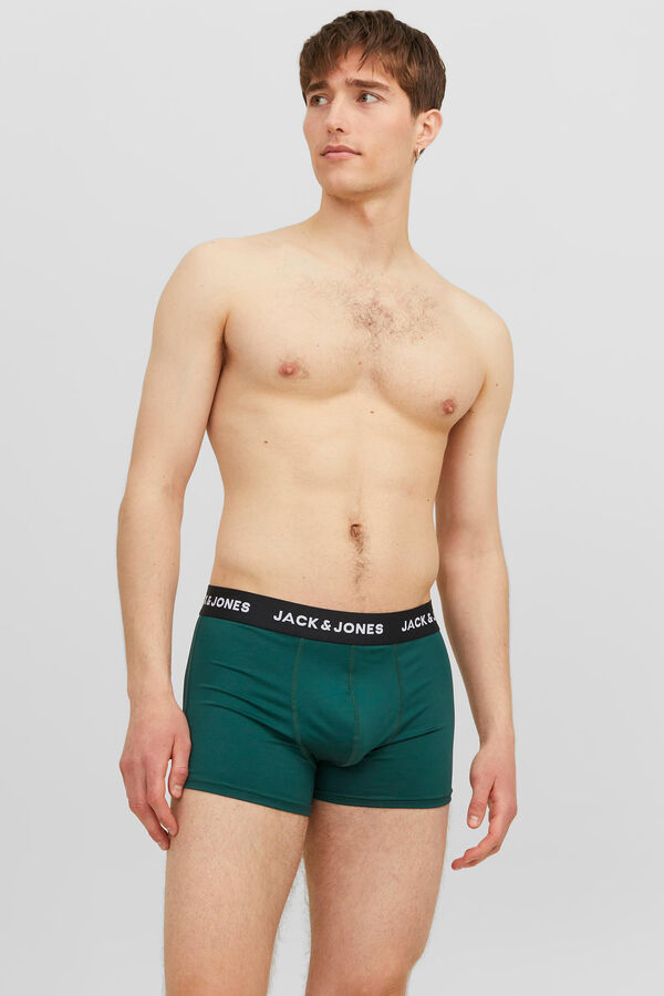 Jack & Jones Pack de 3 b&oacute;xers combinados de microfibra negro