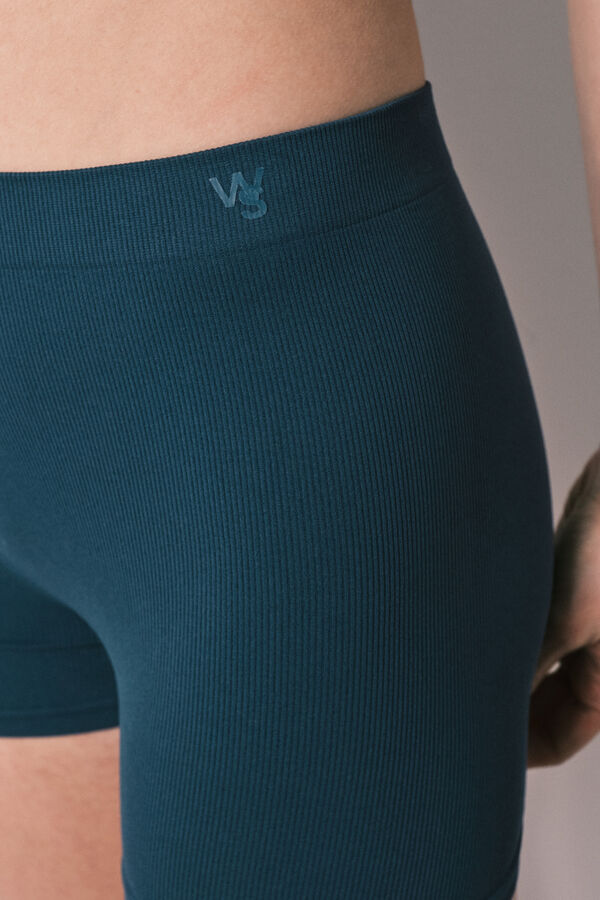 Women'secret Boxer sin costuras azul verde