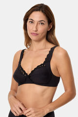 Womensecret Non-wired cotton bra black