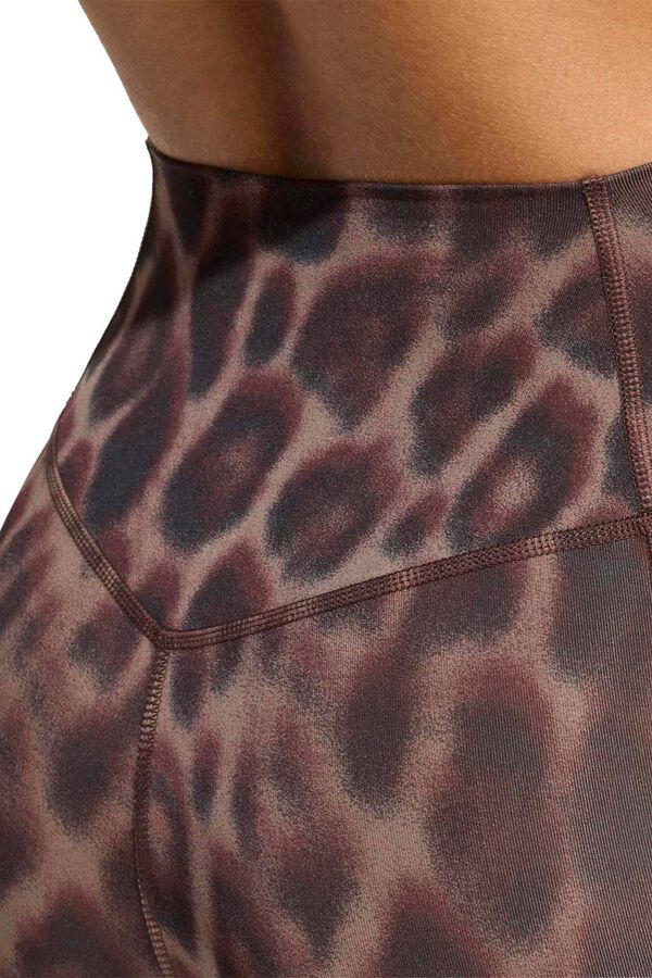 Adidas Mallas 7/8 deportivas animal print Optime marr&oacute;n