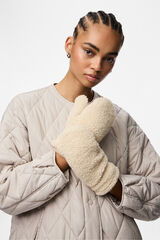 Pieces Teddy-F&auml;ustlinge Braun