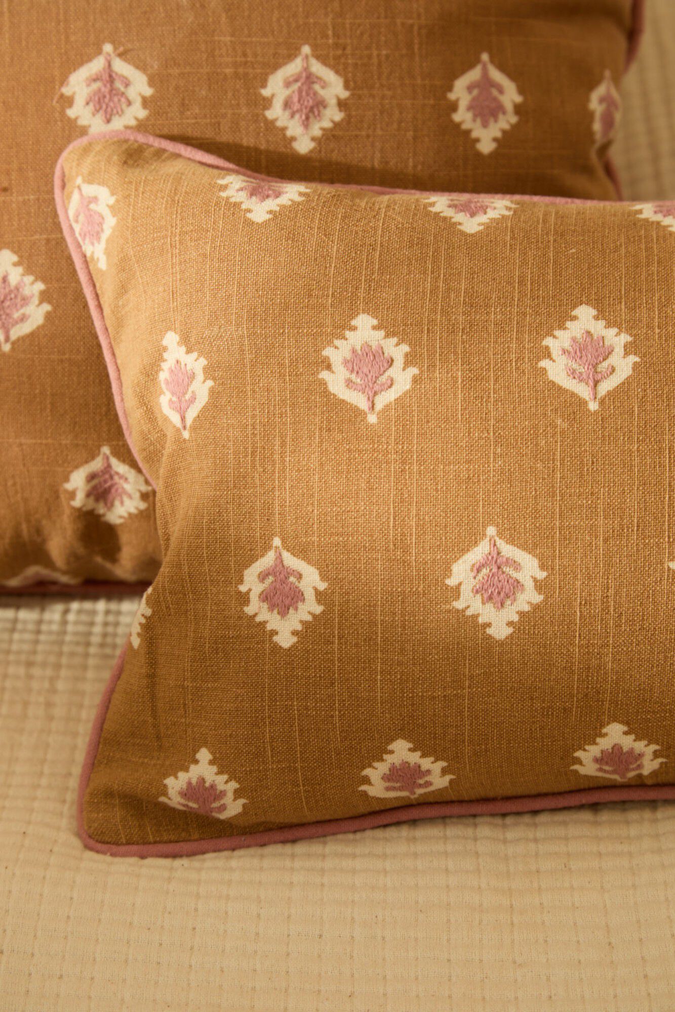 Calma House Funda coj&iacute;n de algod&oacute;n de 30x60