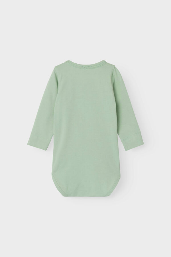 Name it lang&auml;rmelig Baby-Body Gr&uuml;n