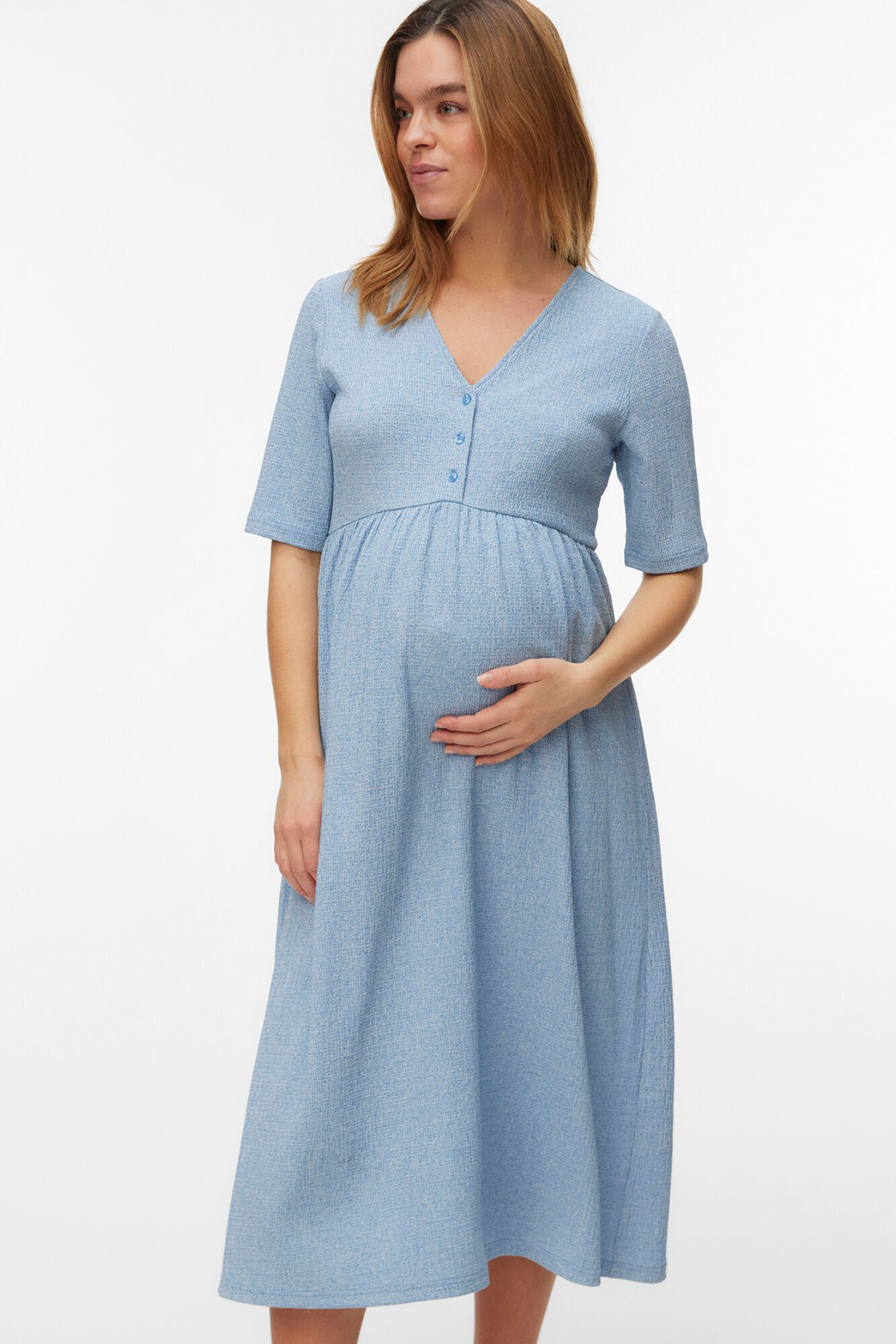 Mamalicious Vestido midi maternity y lactancia