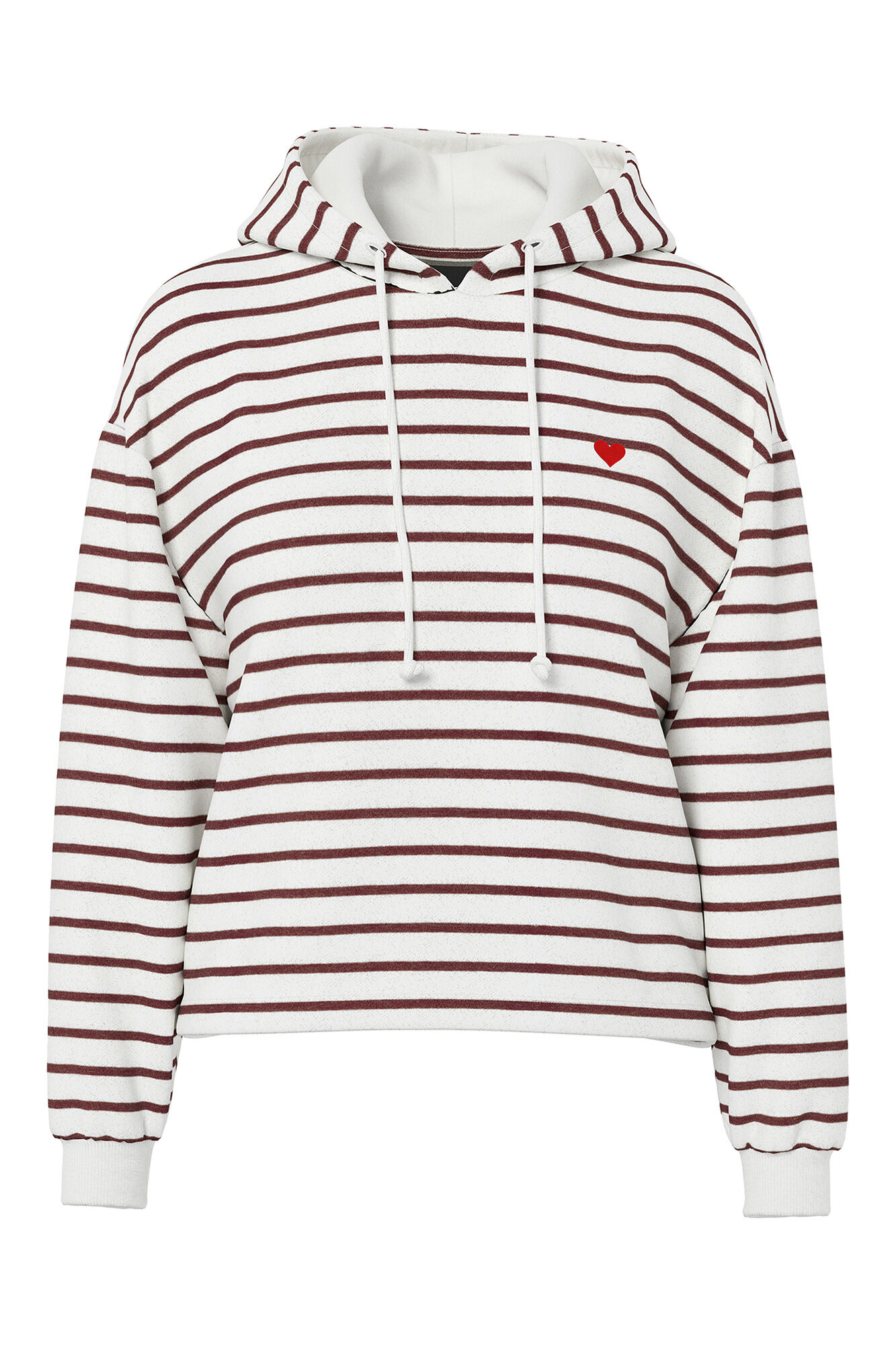 Pieces Gestreiftes besticktes Sweatshirt