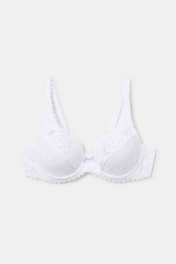 Womensecret Floral lace bra white