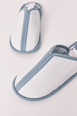 Women'secret Blue printed slippers blue