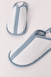 Women'secret Blue printed slippers