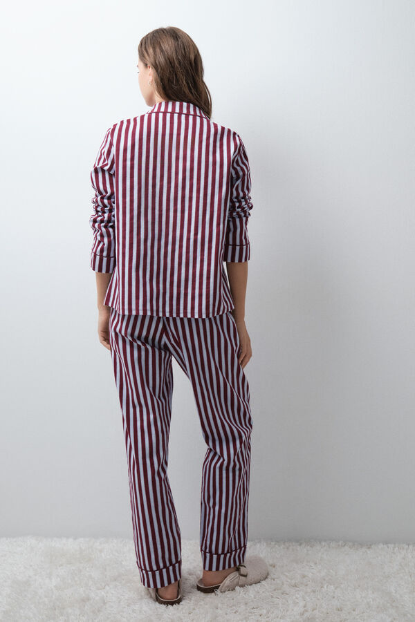 Women'secret Striped contrast classic pyjamas printed