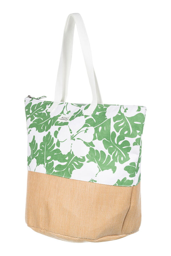 Womensecret Beach Bag with Handles for Women green