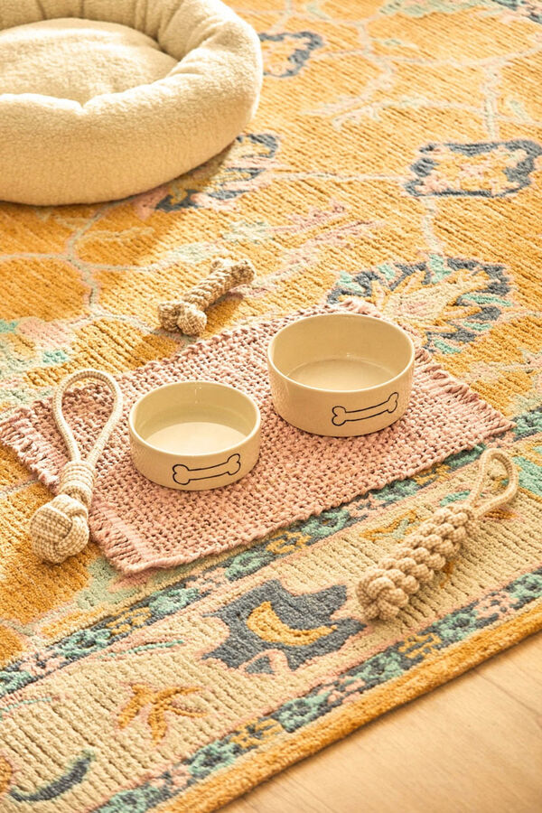 Calma House Plato para mascotas Sasha amarillo