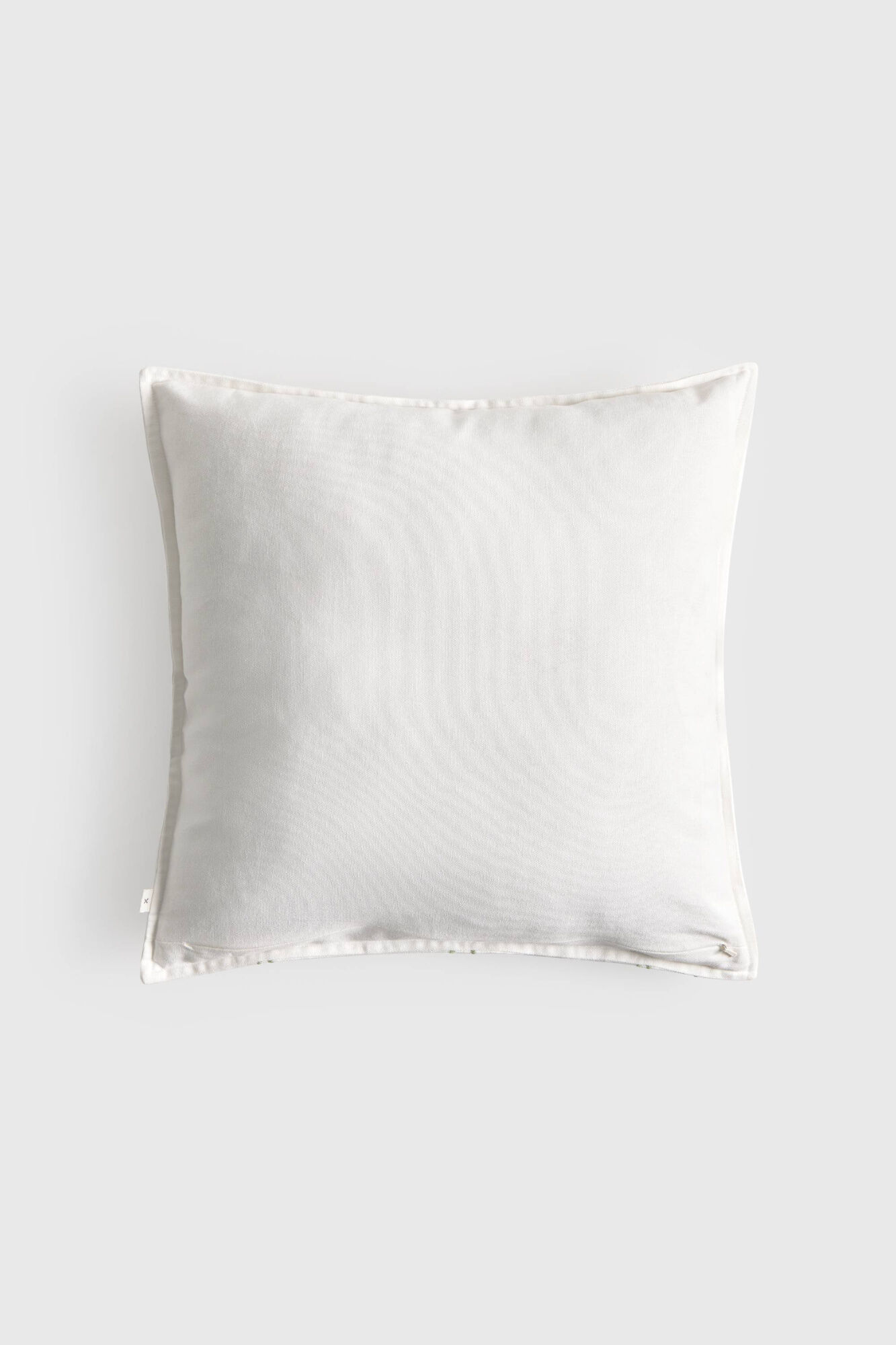 Textura Funda coj&iacute;n algod&oacute;n bordado flores