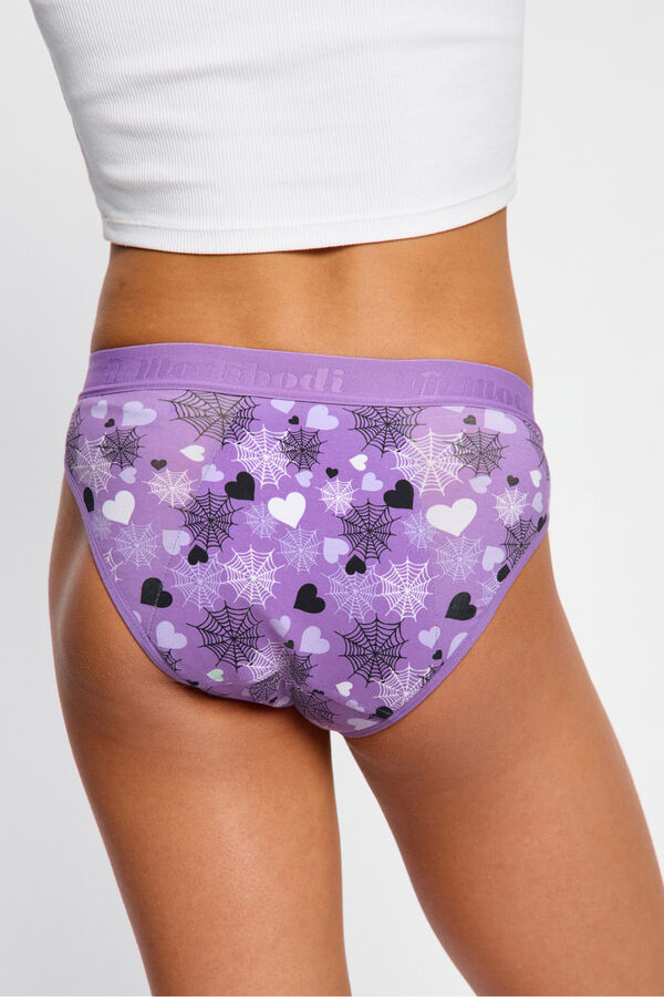 Modibodi Braga Menstrual Teen Algod&oacute;n Org&aacute;nico Flujo S&uacute;per Purple morado/lila