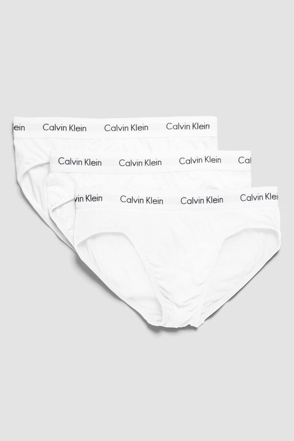 Womensecret Calvin Klein cotton briefs with waistband white