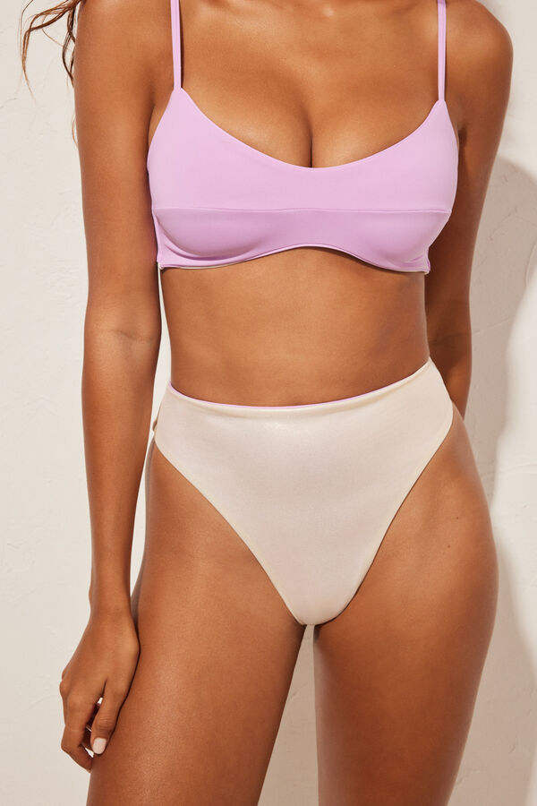 Womensecret Reversible high waist bikini bottoms pink