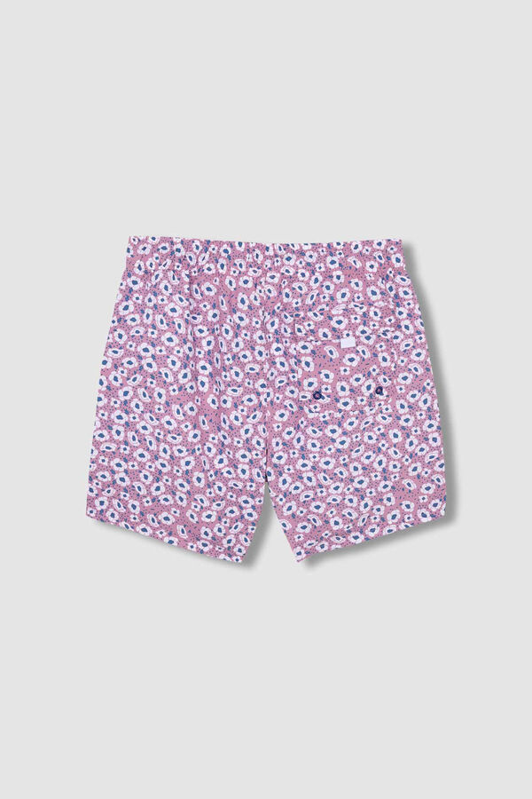 Womensecret Dad's pink floral print swim shorts rózsaszín