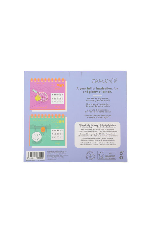 Mr. Wonderful Desk calendar 2026 - Ready, steady... go! printed