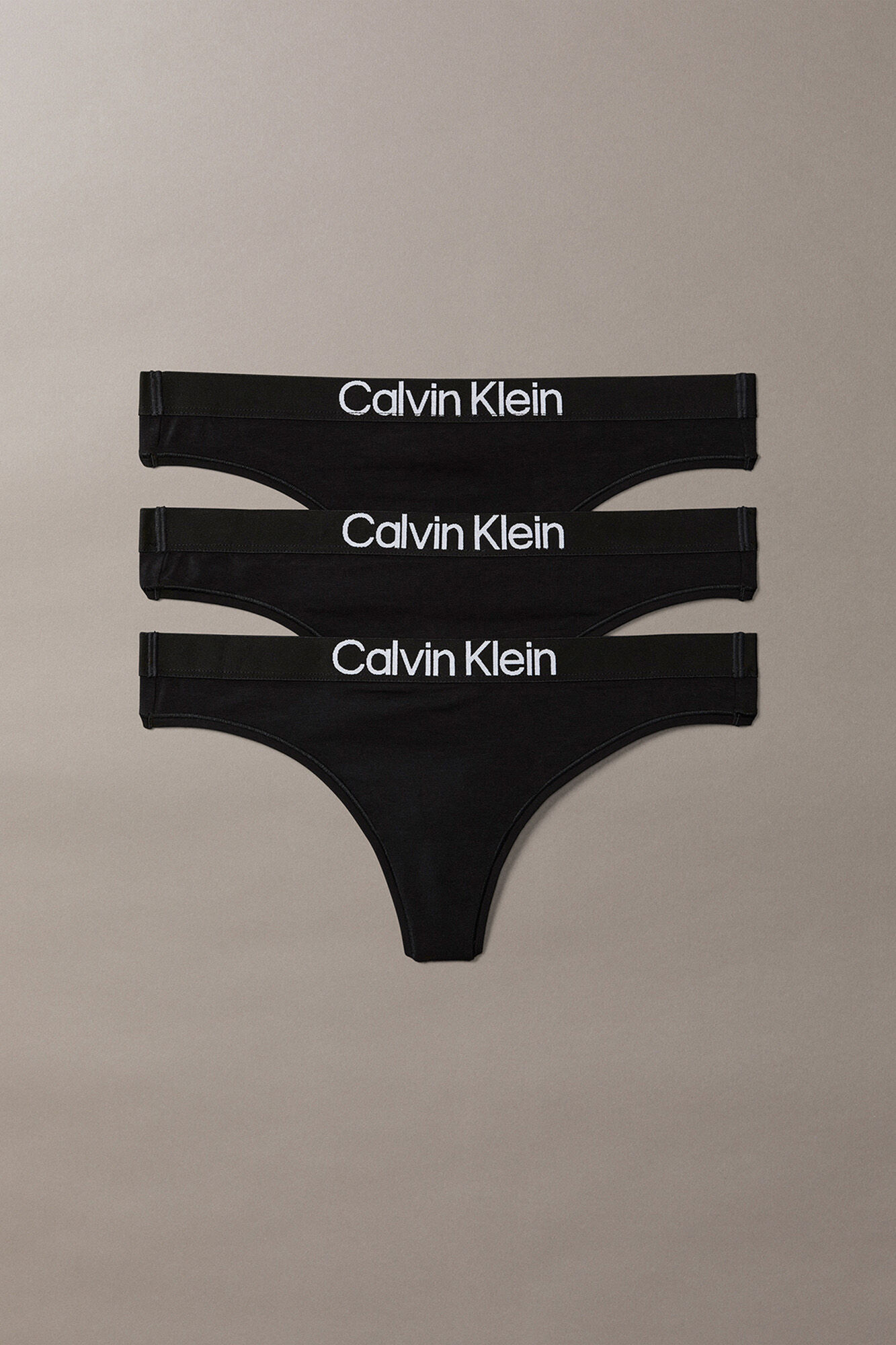 Calvin Klein Pack 3 tangas logo