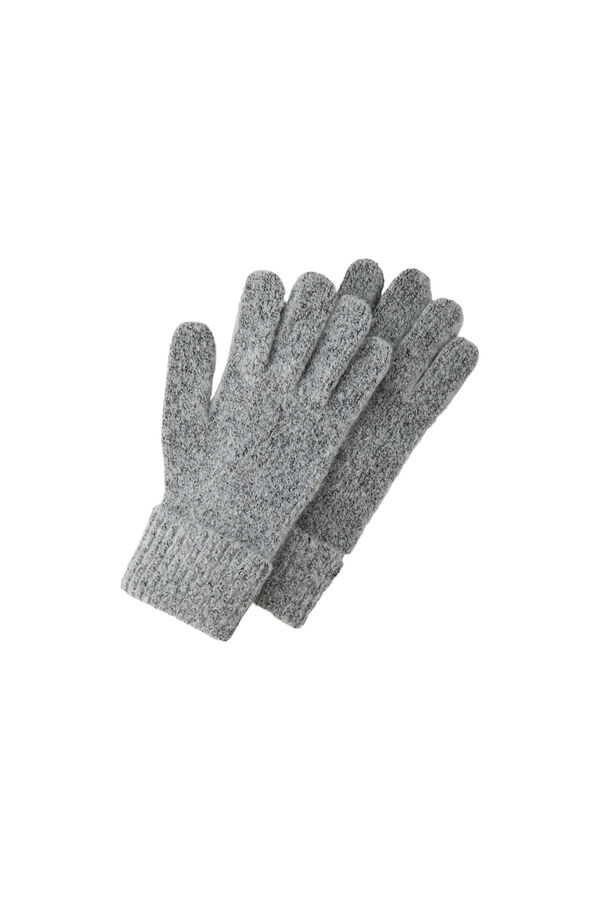 Pieces Knit gloves grey