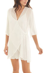 Ivette Bridal Bata corta gasa joy marfil