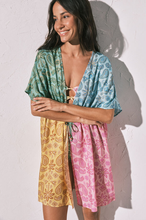 Women'secret Multicoloured short open printed tunic printed