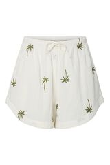 Pieces Shorts aus Bio-Baumwolle bestickt Gr&uuml;n
