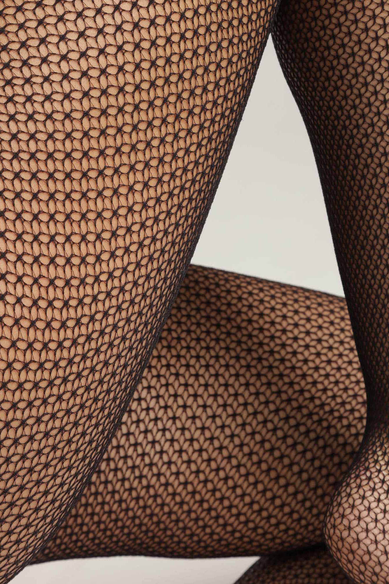 DIM Medias negras encaje geom&eacute;trico Style