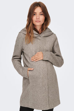 Womensecret Hooded maternity coat nude