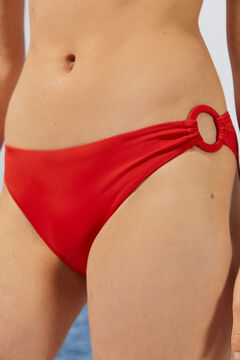 Womensecret Orange rings bikini bottoms red