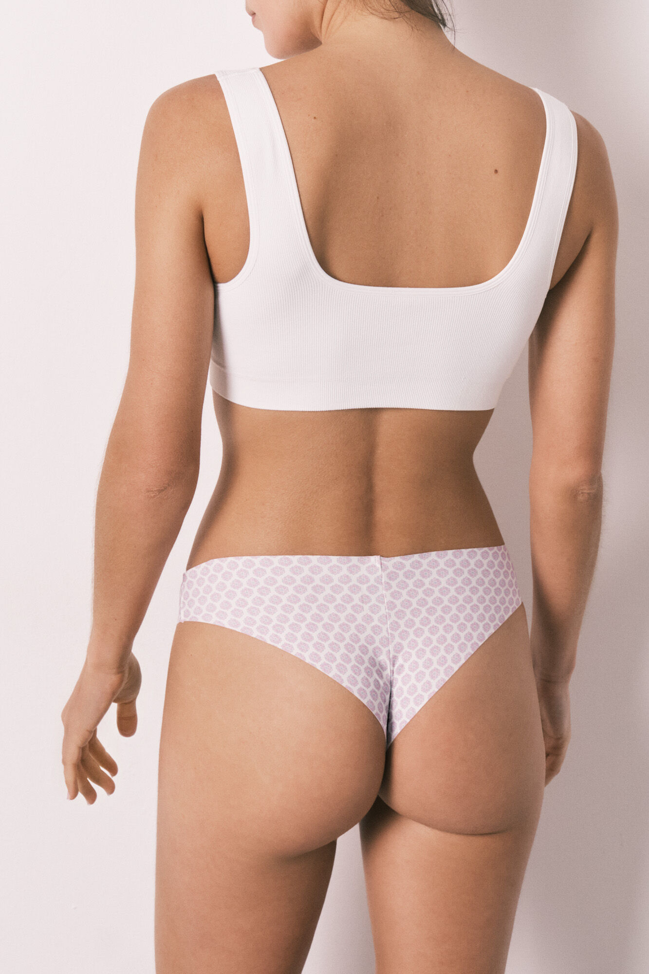 Women'secret Clean cut floral print Brazilian panty