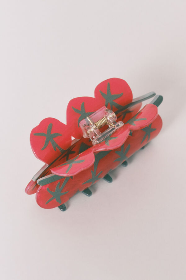 Women'secret Branch tomato hair clip red