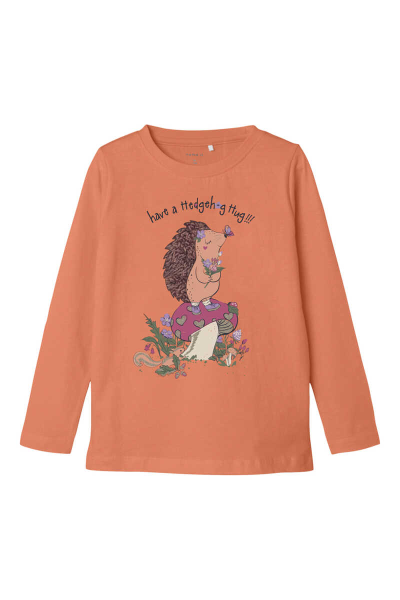 Womensecret Camiseta de mini niña naranja