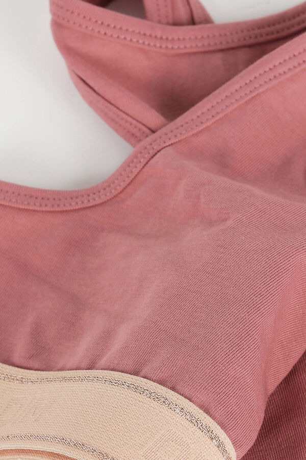 DIM Sujetador deportivo ni&ntilde;a rosa