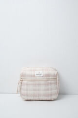 Women'secret Plaid print medium vanity case white