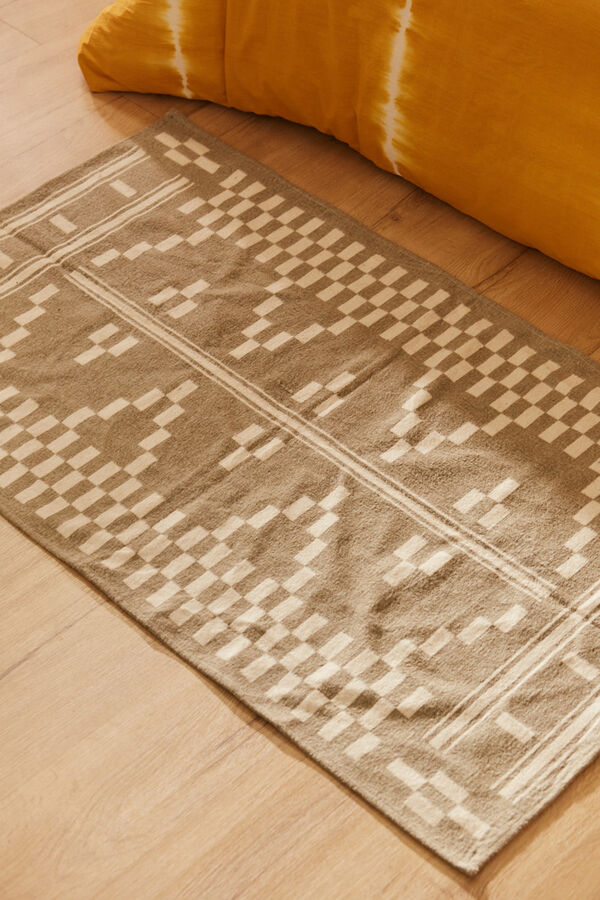 Womensecret Weicher Teppich mit Ethno-Print Farim Braun