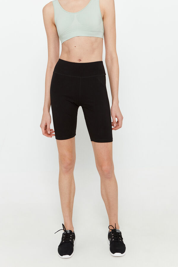 Womensecret Essential cycling tight shorts Crna