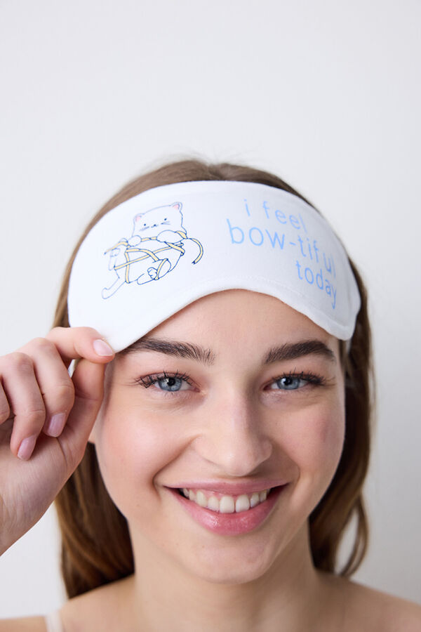 Penti Antifaz blanco estampado marfil